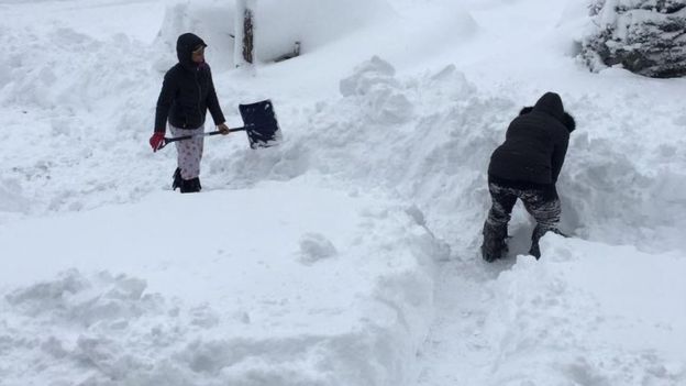 Snow emergency in US town after huge storm